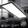 Deckenleuchte Briloner Panel schwarz Backlight LED 22W 58cm Deckenlampe Leuchte