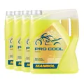 4x5 Liter MANNOL Pro Cool Kühlflüssigkeit gelb Kühlerschutz Motorrad Roller Quad