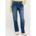 ANGELS Relax-fit-Jeans LIZ WORKER mit großen Vordertaschen und Fade-Out Effekten blau 38