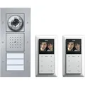 GIRA Video-Türsprechanlage Kabelgebunden Komplett-Set 2 Familienhaus Aluminium