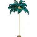 KARE DESIGN Stehlampe Feather Palm Alu, Eisen, Stahl & Metall Grün