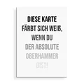 Nastami Postkarte Du bist SOWAS VON GENUG Geschenk Freundin Postkarte Du bist toll (Diese Karte färbt sich weiß)