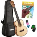 Cascha 2155 Solid Top Tenor Ukulele Bundle
