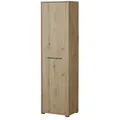 Garderobenschrank   ¦ holzfarben ¦ Maße (cm): B: 54,5 H: 197,5 T: 40.0