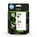 Original HP Tintenpatronen 305 CMYK, Mixpack, schwarz-pigmentiert 500034