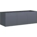 vidaXL Pflanzgefäß Anthrazit 120 x 40 x 40 cm Kaltgewalzter Stahl 860677