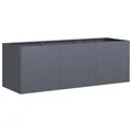 vidaXL Pflanzgefäß Anthrazit 120 x 40 x 40 cm Kaltgewalzter Stahl