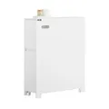 SoBuy Nischenregal 20cm mit Rollen Küchenregal Nischenschrank Rollwagen BZR111-W