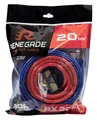 Renegade Kabelset 20mm² Anschlusskit Auto Verstärker Strom-Kabel-Set RX20Kit