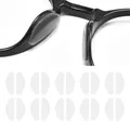 KMKANPO 10 Paar 1mm Silikon Nasenpads Antirutsch Brillenpads, Selbstklebend, Für Brillen Und Sonnenbrillen(Transparent)
