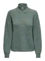 ONLY Strickpullover Trendiger Strickpullover mit Reißverschluss-Detail (1-tlg) ONLTOKYO SOLID L/S ZIP PULLOVER KNT NOOS