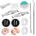 152 Pcs Nagelspange FußNäGel,Eingewachsene ZehennäGel Set,Zehennagel Eingewac...