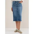 CECIL Jeansrock aus Baumwolle mit Stretchanteil blau 30