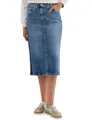 Cecil Damen Jeansrock mit Gallonstreifen