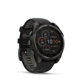 Garmin Fenix 8 Multisportuhr, 47mm, Sapphire Solar Edition, black/grey
