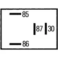 Hella 4-poliges 12V Relais mit Spule und Parallelwiderstand, ohne Halter