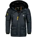 Geographical Norway warme Herren Winter Jacke Parka Outdoor ACORE Steppjacke Anorak Winter Jacke Wintermantel Mantel - Navy - S
