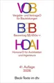 Vob / Bgb / Hoai Vergabe- und Vertragsordnung für Bauleistungen Teil A und B ...