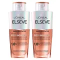 L'ORÉAL PARIS Elseve Fiber Booster Shampoo gegen Haarausfall, für dünner werdendes Haar, ohne Sulfate, verhindert Haarausfall und redensifiziert, angereichert mit Aminexil-R, für Männer und Frauen, 2