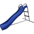 AXI Freistehende Rutsche mit Wasseranschluss 180cm Blau & Anthrazit | Gartenrutsche aus Metall & Kunststoff für den Garten - Blau