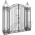 vidaXL Zierendes Gartentor Schmiedeeisen 122×20,5×134 cm