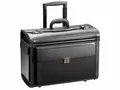 d & n Lederwaren 2879 Pilotenkoffer Trolley schwarz PU, ca. 39 Liter