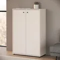 Forte TEMPRA 2 Kommode 70 80, moderne Kommode 2-türig, Schlafzimmer, Wohnzimmer, Holzwerkstoff, Büro, Kaschmir|Beige, 73,7 cm breit x 111,1 cm hoch x 34,8 cm tief
