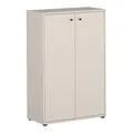 Forte TEMPRA 2 Kommode 70 80, Moderne Kommode 2-türig, Schlafzimmer, Wohnzimmer, Holzwerkstoff, Büro, Kaschmir|Beige, 73,7 cm breit x 111,1 cm hoch x 34,8 cm tief