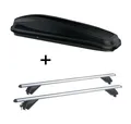Dachbox JUEASY300L+Alu Dachträger RB003 für für Mini Cooper 5Türer ab 14