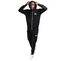 Lonsdale Herren Trainingsanzug mit Kapuze normale Passform ROTTINGEAN S, Black