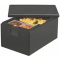 PAPSTAR Isolier-Transportbehälter, EPP 60 cm x 40 cm x 32 cm schwarz "Gastro-Norm 1/1"
