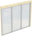 Skanholz Carport-Seitenwand, BxH:255x200 cm, m. Polycarbonat, Wandanbau