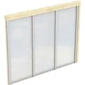 Skan Holz Polycarbonat Seitenwand für Terrassenüberdachung 300/289 cm Tiefe