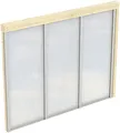 Skanholz Carport-Seitenwand, beige (natur), B/H/T: 255cm x 200cm