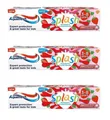 Aquafresh 3x Kinder Zahnpasta Splash Erdbeer & Minze 3–8 Jahre, 50 ml