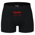 multifanshop Boxershorts Bayern - Herzschlag - Unterwäsche schwarz M
