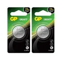 2x GP CR2477 3V Lithium Knopfzellen Coin Cell Batterien Blister Pack