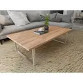 Montixx Tischbein Montixx® 2X Couchtisch&Tischkufen Bank Tischuntergestell grau 60 cm x 40 cm