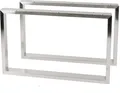 Montixx® 2X (1 Paar) Quadrat Couchtisch & Tischkufen Bank Tischuntergestell B 60cm x H 40cm Edelsthal