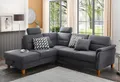 Home affaire Ecksofa Palmera L-Form, B: 236 cm, optional Bettfunktion & Bettkasten, Federkern