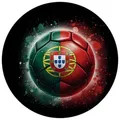 speecheese Magnet Fußball Portugal Flagge Magnet mit Flaschenöffner rund