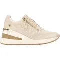 Xti für Damen. 14438001-BEIGE Turnschuhe 144380 beige (40), 3 bis 5 cm, Reißverschluss, Lässig