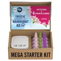 Febreze Programmierbarer Lufterfrischer 3Volution Duftstecker Starter-Kit + 4x Nachfüllflakons Lilienbrise, Elektrischer Raumduft mit 3 Wechselnden Düften Zum Bekämpfen Von Gerüchen