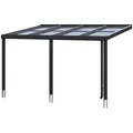 SKANHOLZ Terrassenüberdachung "Monza", Breite: 434 cm, Dach: Verbund-Sicherheits-Glas (VSG), anthrazit - grau