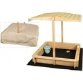 needs&wants Holz Sandkasten mit Dach Sunplaya4