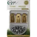Genisys 30x Titan LongLife Ersatz Messer Klingen kompatibel mit Husqvarna Automower, kompatibel mit Gardena, kompatibel mit Segway Mähroboter + 30x