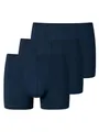 Schiesser Herren 3 Pack Unterwäsche Shorts mit weichem Bund Bio Baumwolle Multipack - 95/5 Organic, dunkelblau_173988, 4/ S