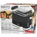 Camry CR 3218/3219 Toaster, Kunststoffgehäuse, Stoppfunktion, Auftaufunktion, Brötchenrost, Cool Wall - Silber