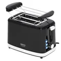 Camry CR 3218 2-Scheiben-Toaster Brötchenaufsatz Auftaufunktion 6 Stufen Schwarz