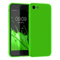 kwmobile Handyhülle für Apple iPhone SE (2022) / SE (2020) / 8/7 Hülle - TPU Case - Kabelloses Laden - Schutzhülle Cover in Neon Grün